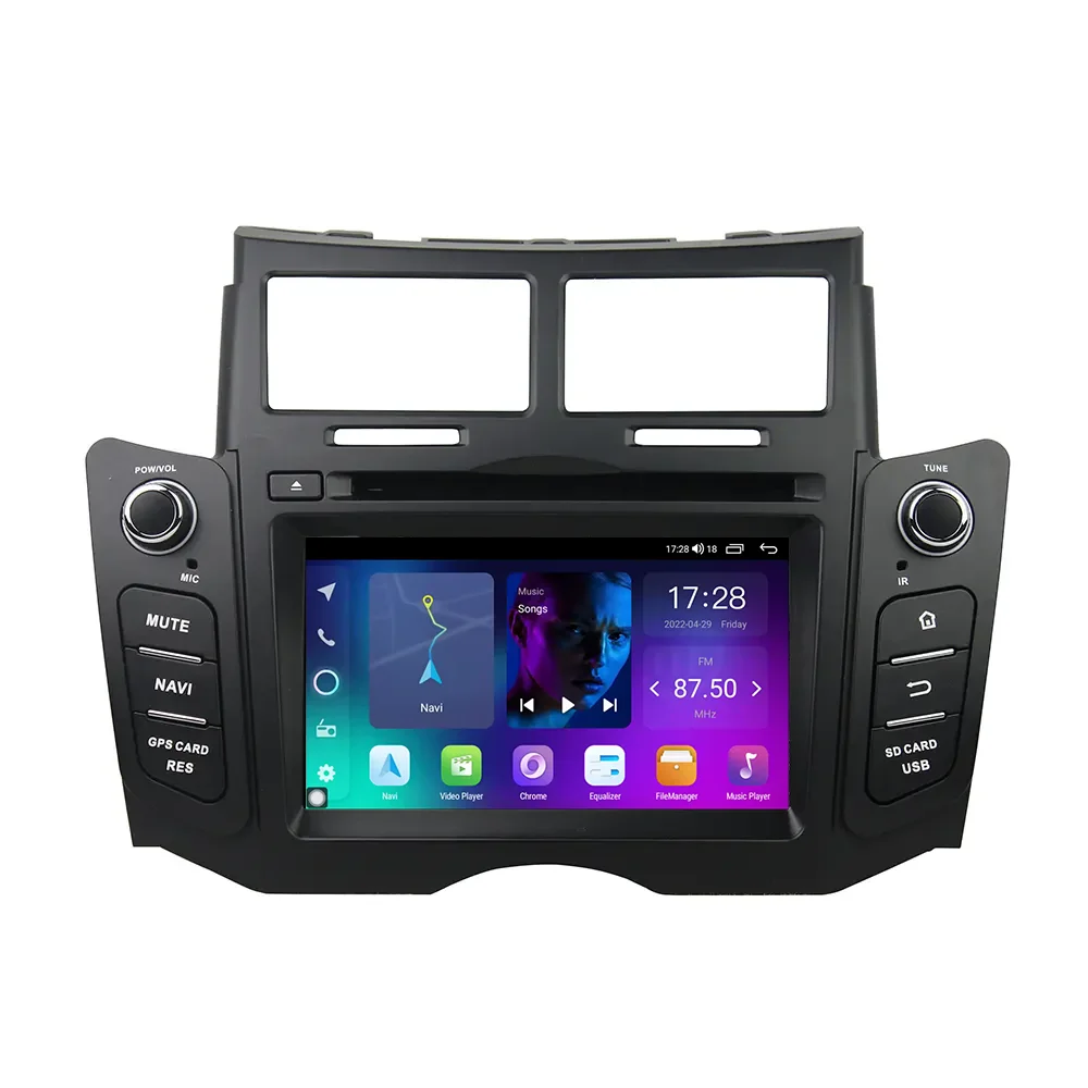 6 2 дюймов Android автомобильный монитор для Toyota Yaris 2005-2011 дисплей приборной панели автомобильное радио сенсорный экран стерео Поддержка GPS AHD DSP FM
