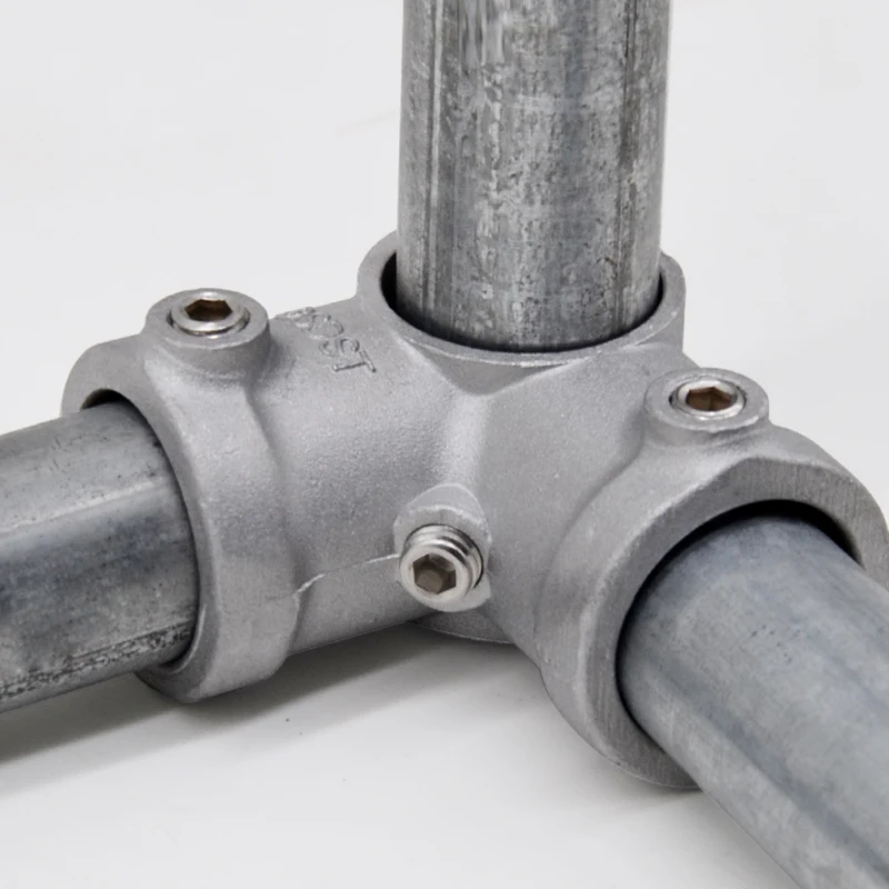 Metal tube fittings round silver chroming 90 degree elbow outer joint connector aluminium pipe joints