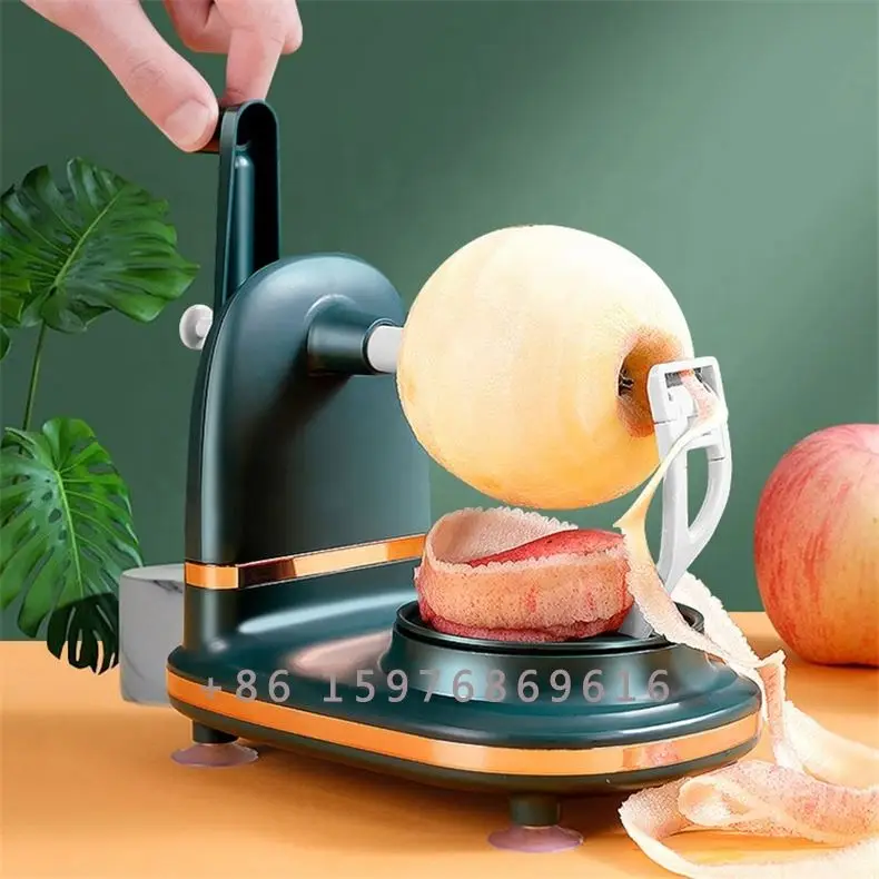 Kitchen Tools Plastic Stainless Steel Multifunctional Fast Manual Fruit Pear  Peeler With  Cutter