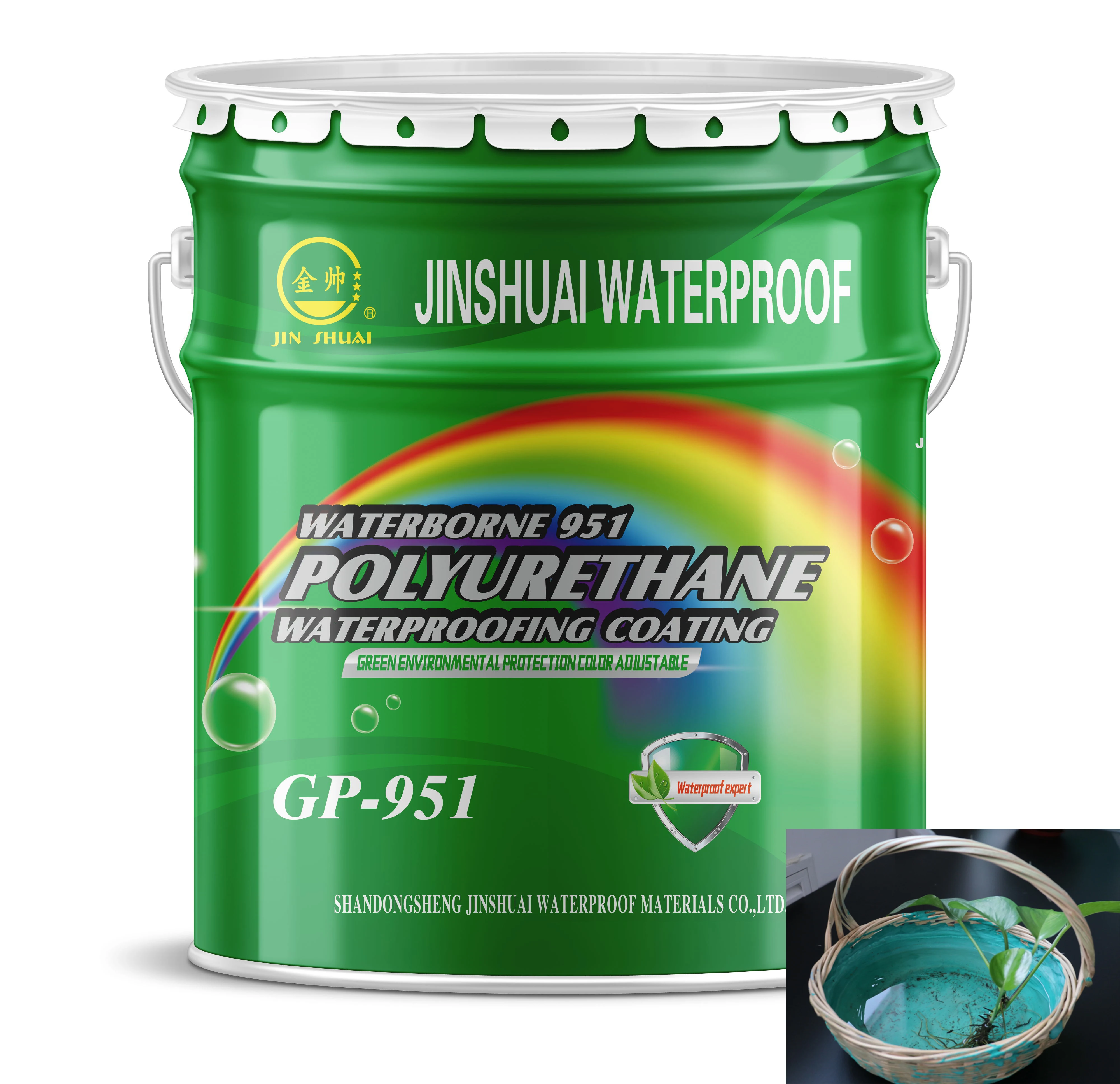 Polyurethane Roof External Wall Crack Leakage Repair Water Based Waterproof Coating