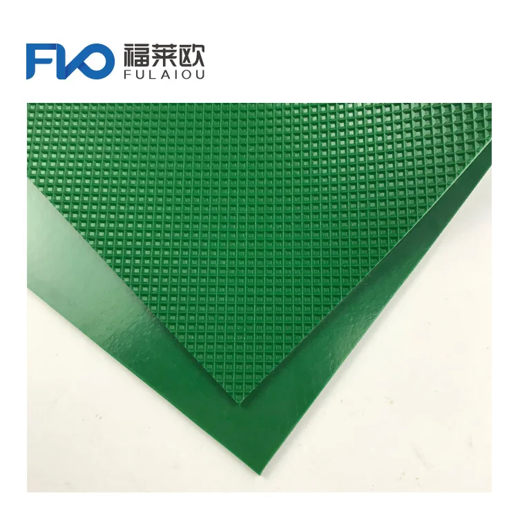 One ply green diamond bottom pvc conveyor belting