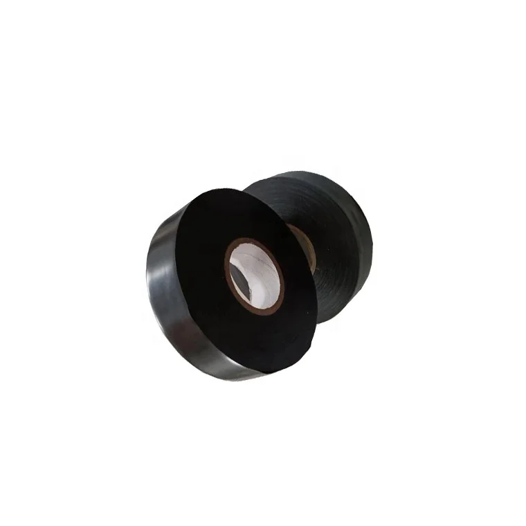MENGSHAN980-25 black color size 25mils x6'x100ft adhesive rubber tape for gas pipeline