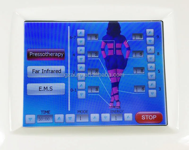 Professional 24 Chamber Zipper Zemit Pressotherapy Lymphatic Drainage Machine 3 In 1 Far Infrared Pressotherapy Ems Suit Machine