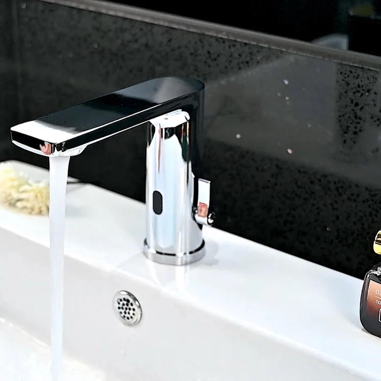 304 Stainless Steel Automatic Infrared Touch Free Hot and Cold Water Sensor Faucet