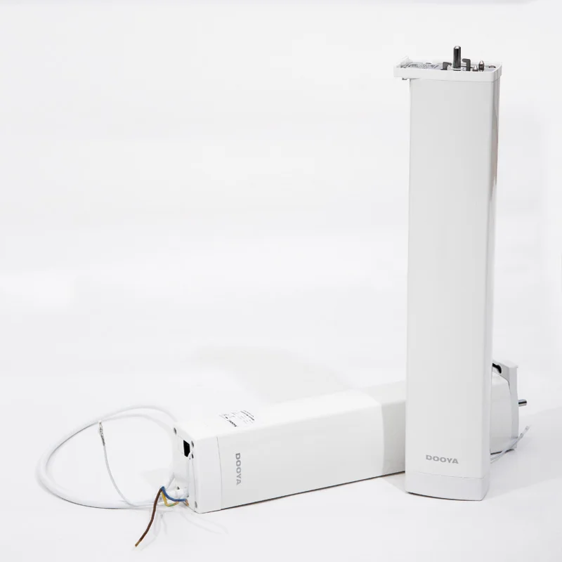 New Arrival White Aluminum Alloy Smart Electric Slide Curtain Silent Design Electric Smart Curtain Motor
