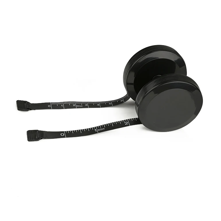 Custom Logo150cm Black Retractable Weight Loss Measure Ruler Body Fitness BMI Calculator Measuring Tape