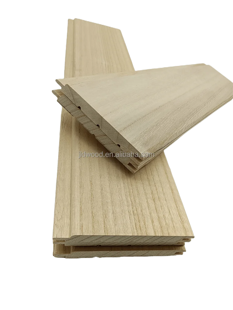 Best quality  paulownia wall panels wall decoration boards shiplap wall paneling tongue and groove lumber