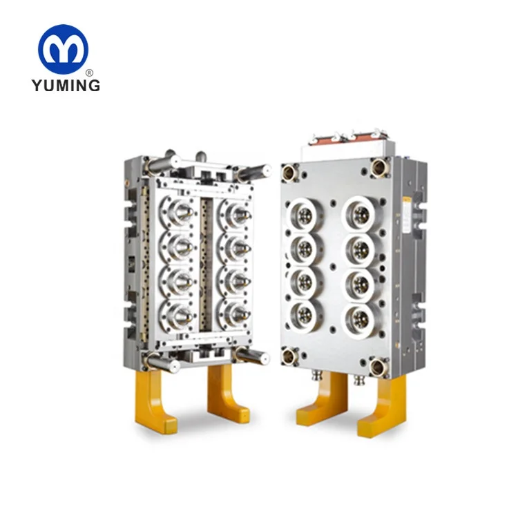 
Huyang 8cavity plastic bottle injection mould pet jar preform mold without tail 