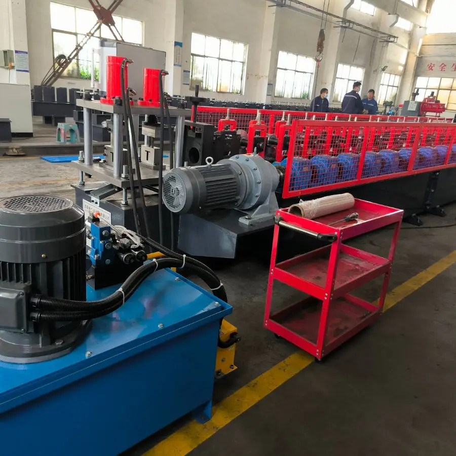 24 Gauge Galvanized Steel Garage Door Strut (U-Bar) Profile Roll Forming Making Machine for Reinforcement