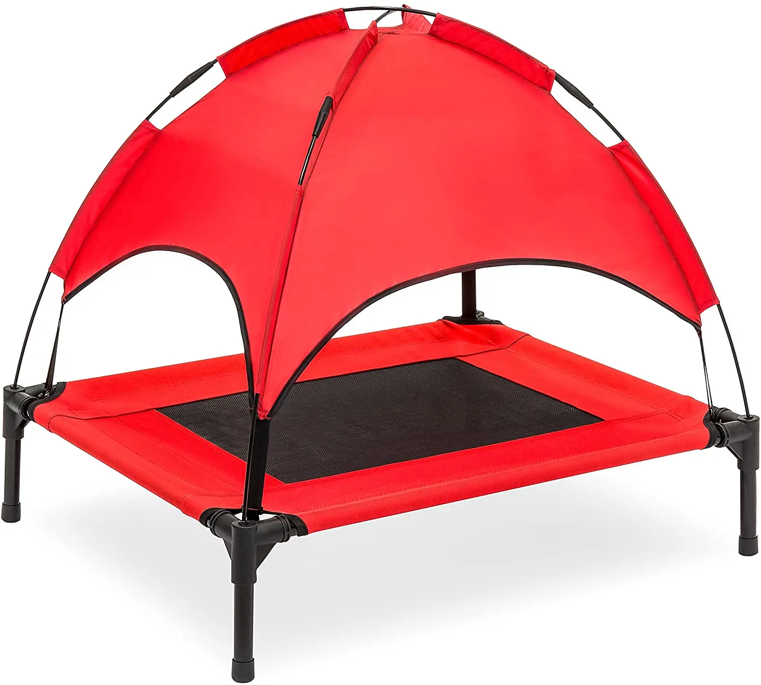 Outdoor Travel Pet Dog Beds Elevated Canopy Cot Tent with Breathable Feature Accessory for Camping & Outdoor Adventures