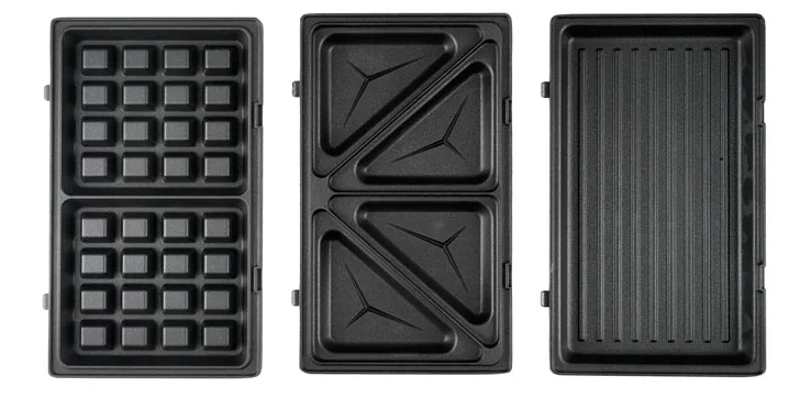 Customized snack equipment New 4-piece coin commercial waffle maker Round waffle