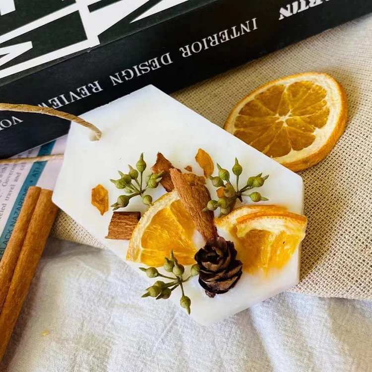 Custom Label Dried Crystal Flower Aroma Wax Sheet Home Decorative Gift Box Scented Candle Wax Tablets