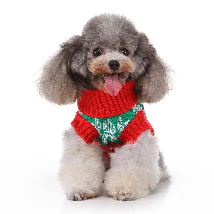 Christmas Dog Pet Hoodie Coat Pup Clothing Reindeer Dog Hoodie Pet Clothes Winter Clothes