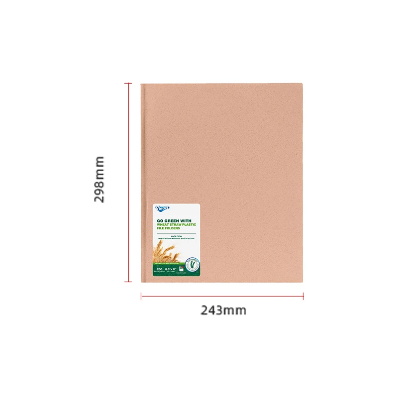 office school supplies two pockets plastic presentation report file folder with 3 prongs 2 pocket business card slot