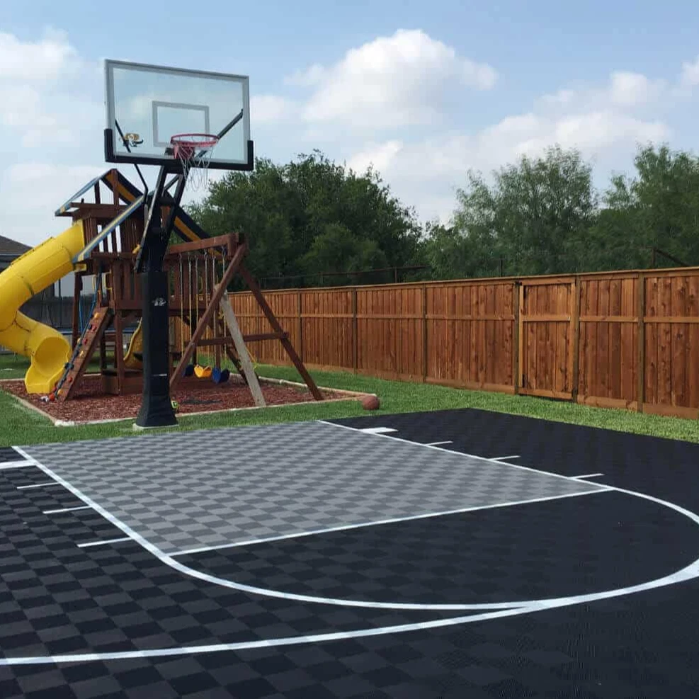 Наружная 3X3 баскетбольная площадка сцепляющаяся Спортивная плитка