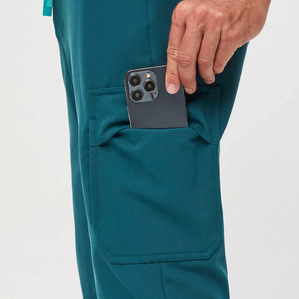 New fashion Custom Sample Design Fitted Jogger Medical Uniform Mens Scrubs Sets