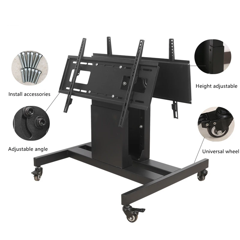 360 Degree Rotating TV Stand Home Office Mobile TV Cart Floor Stand Mount 65 Inch TVs