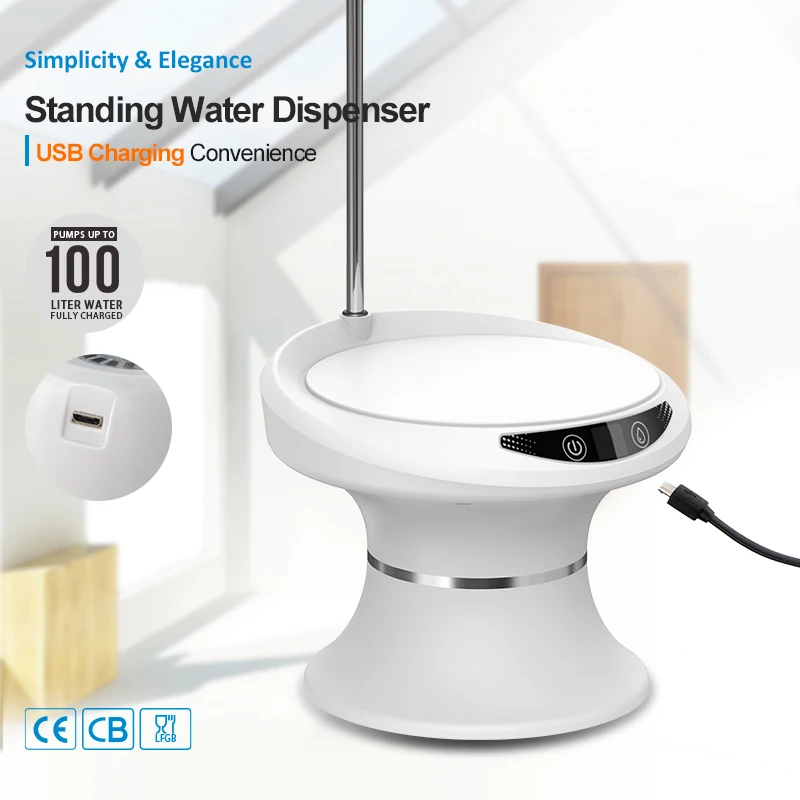 In Stock Wholesale Water Bottle Dispenser Pump Machine Automatic Mini Smart Standing Small Bottom Loading For Drinking Water