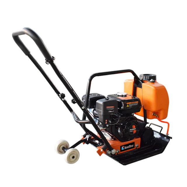 Vibrating diesel gasoline roller plate compactor 60kg with optional water tank for sale