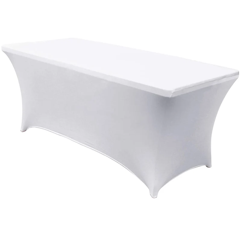New Arrival Good Quality Best Price Custom Made Waterproof Fitted Stretch Spandex Table Cover Table Cloths for Trade Show