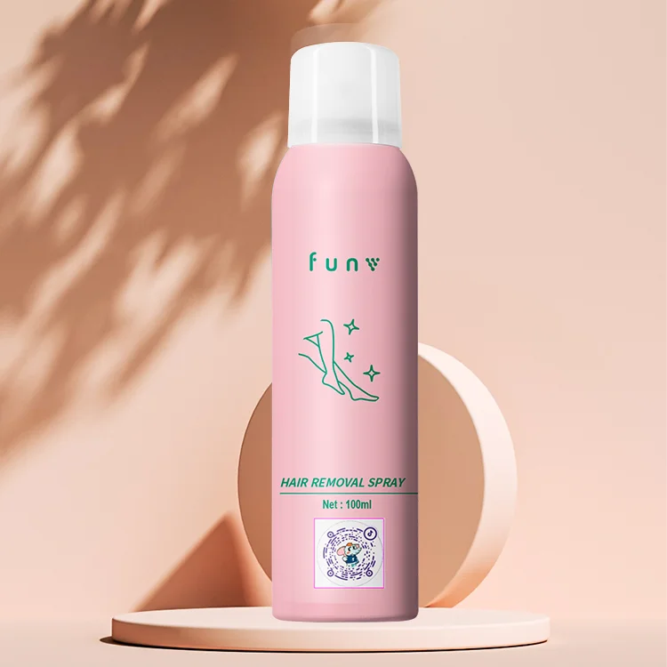 Effective and Convenient Natural Aloe Scented Face Hair Removal Cream Convenient Mousse Spray for Body Hair Removal