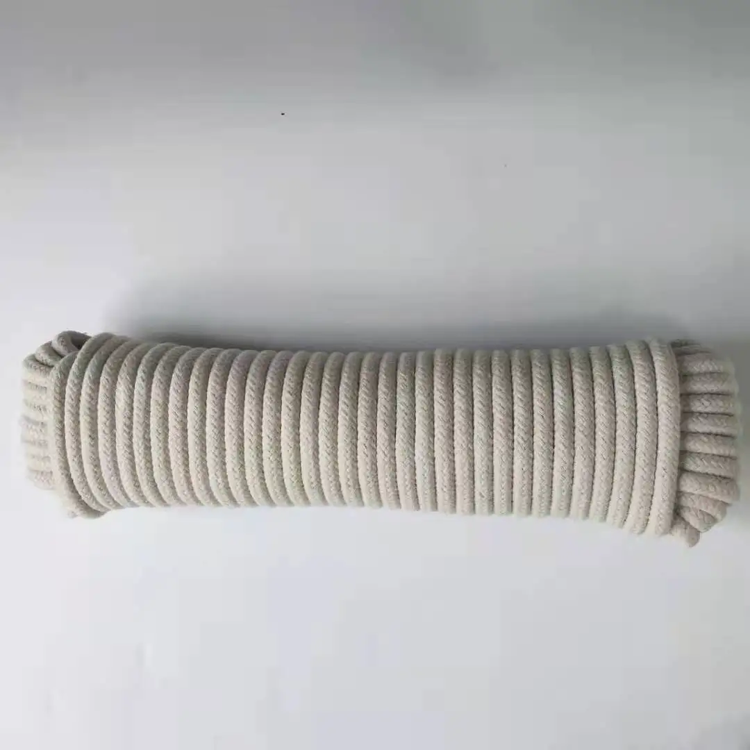 Однотонная плетеная хлопковая