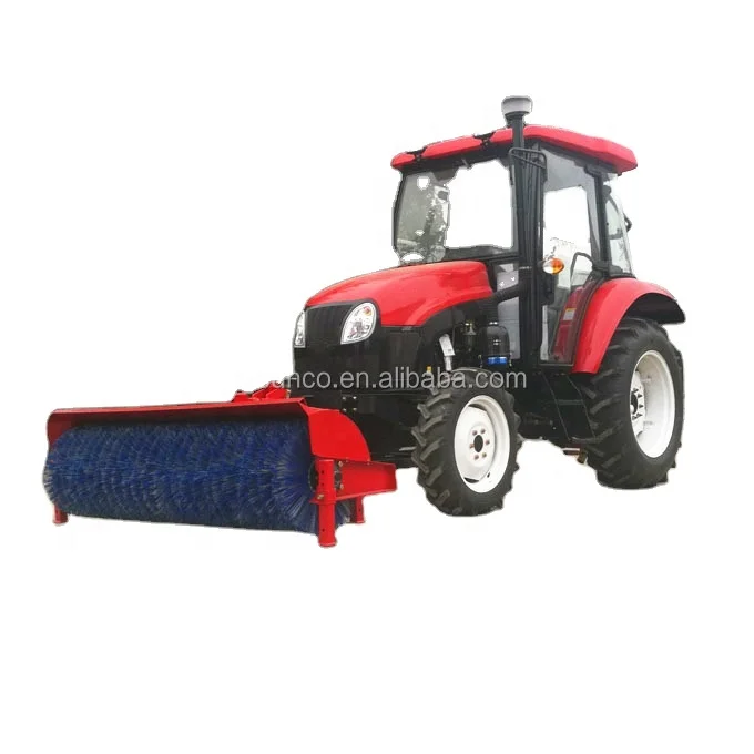 China SAMTRA !! tractor front mounted snow sweeper, sweeping machines for tractors/Skid steer loaders