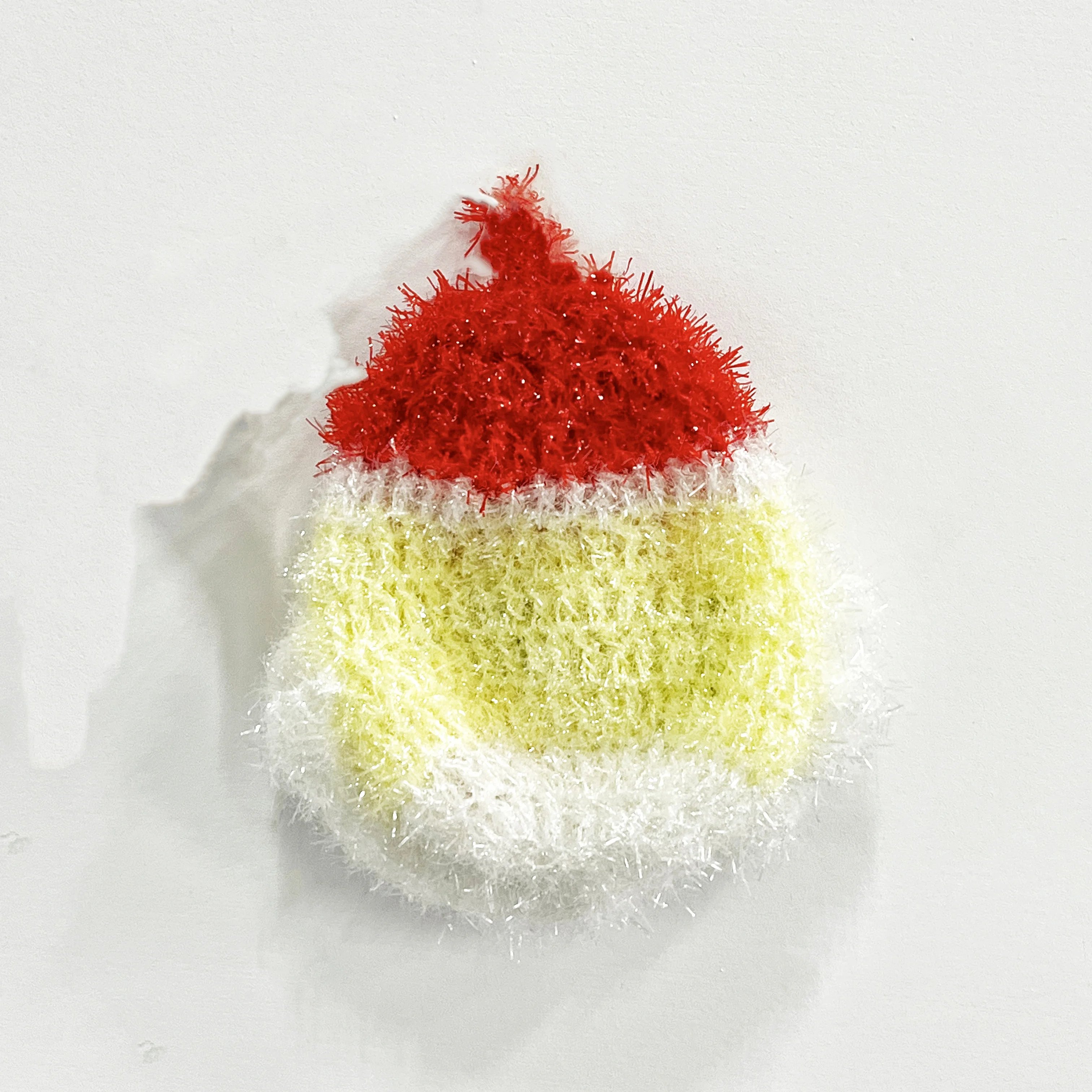 Christmas series Santa Claus style acrylic kitchen cleaning rag dishcloth, easy to remove oil stains, not sticky.