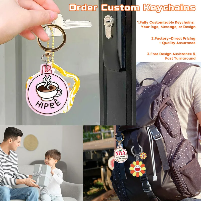 Customized Zinc Alloy Cute Letter Animal Star Heart Car Shape Soft Hard Enamel Flag Key Holder Pendant Metal Enamel Keychain