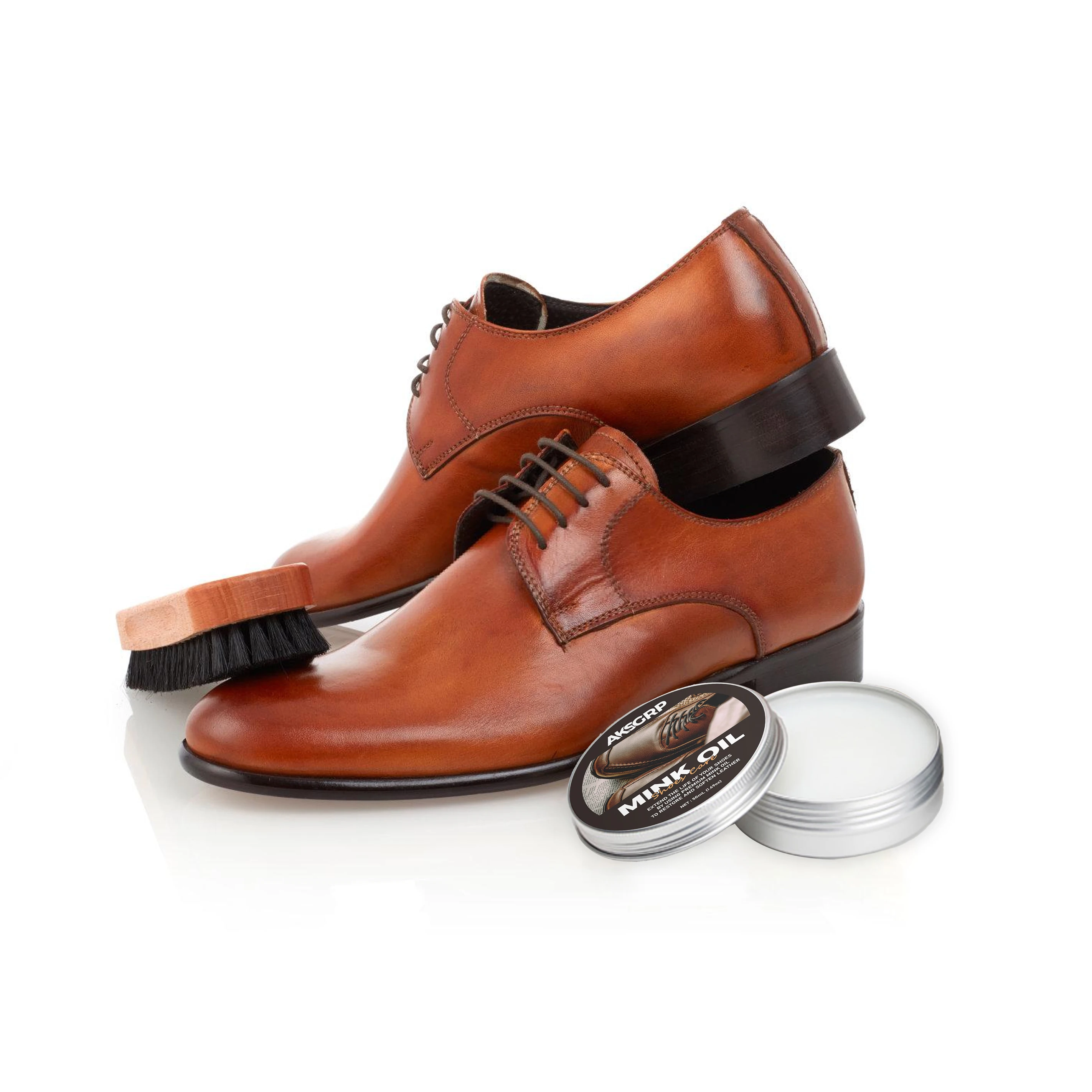 AKSGRP 30ml Leather Shoes Polish Cream Mink Oil for Leather