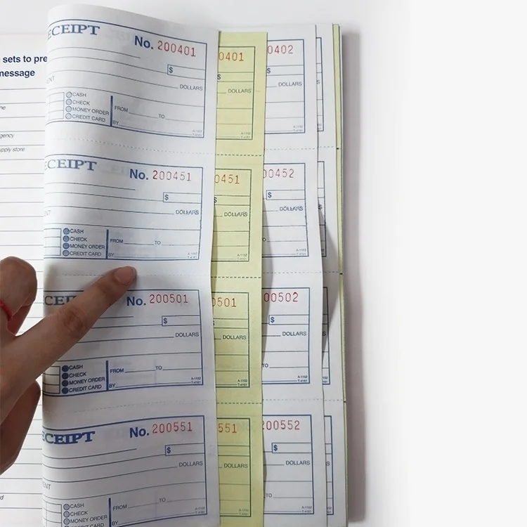 Custom bring a date coded note order menu wine list accounting supplies punch carbon-free paper copy