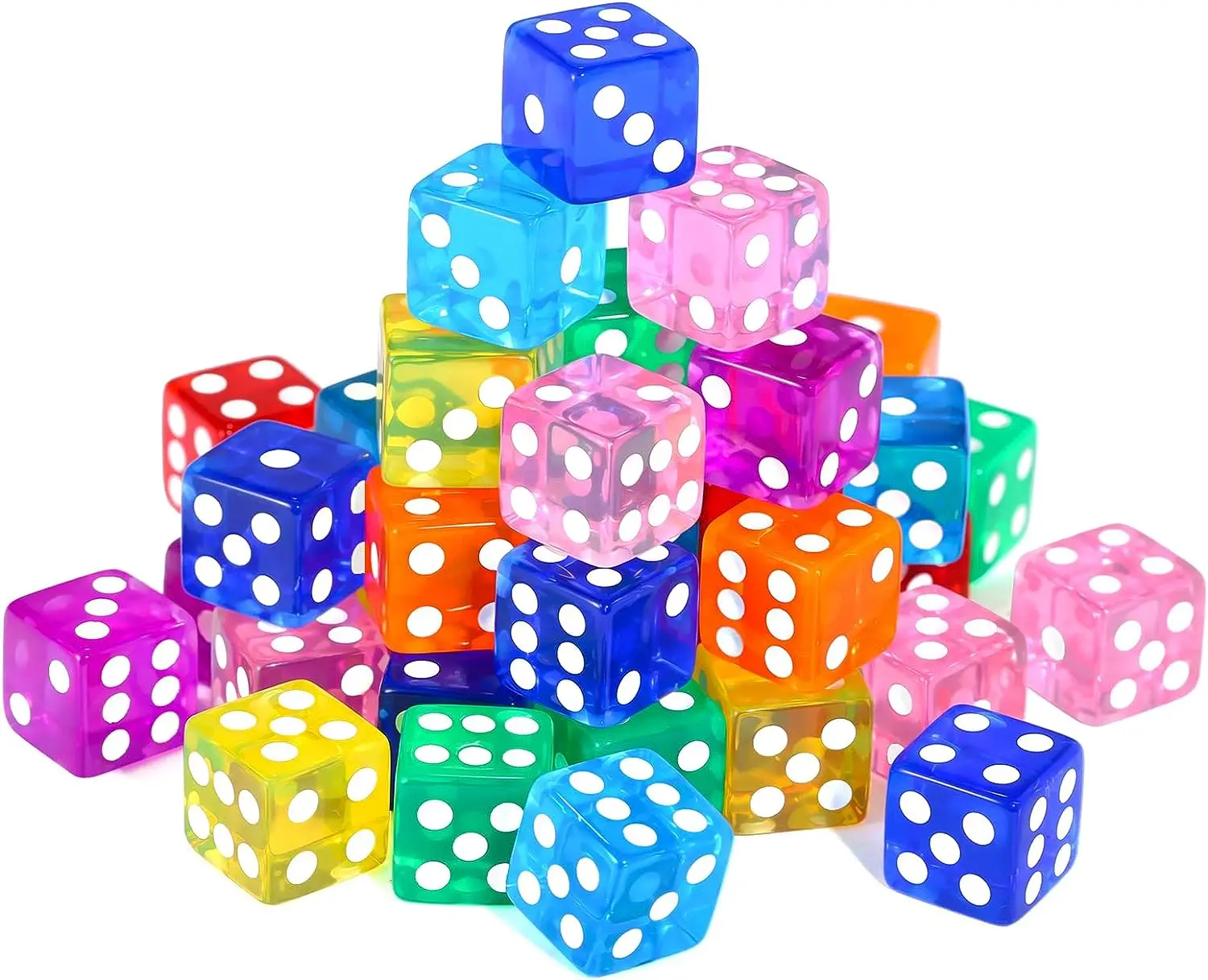 Wholesale Game Dice Activity Casino Party Favors Acrylic Custom Dice Set
