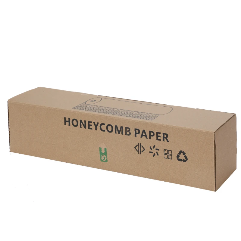 Eco-Friendly Recyclable Cushioning Wrapping Craft Paper Dispenser Corrugated Packaging Kraft Paper Roll With Shipping Boxes