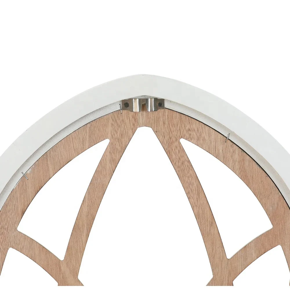 Farmhouse Home White Wooden Wall Window Arch Rustic Large Home Cathedral Arch Wall Decor