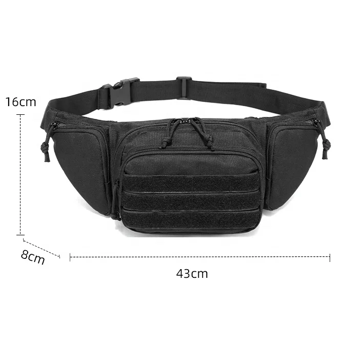 Fitness Gym Laptop Men Training Hunting Soft Handle Admin Molle System Tactical Walkie Talkie Chest Nylon Waist Bag