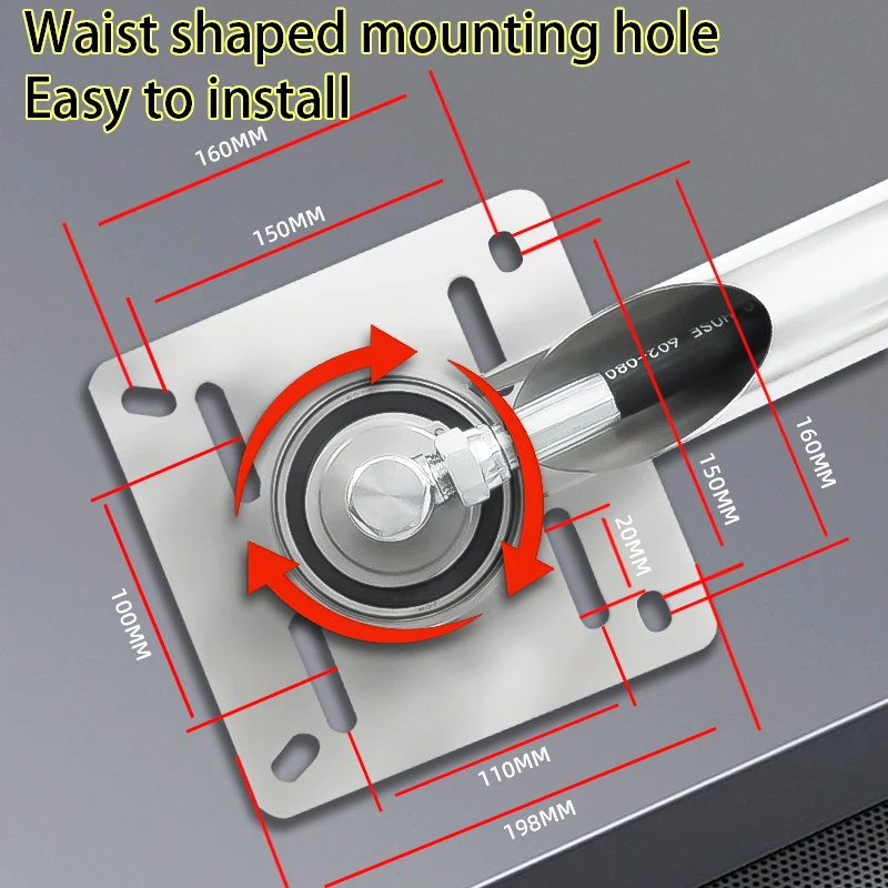 Zhongxi New Automatic Touchless Stainless Steel 360-Degree Rotating Z-Shaped Spring Car Wash Single Swing Arm