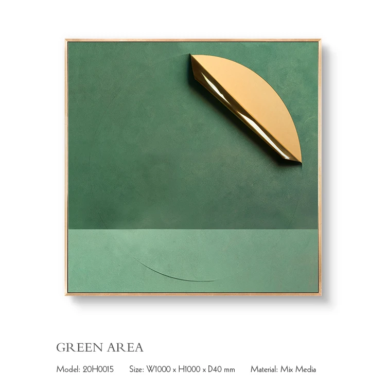 Professional Artist Design Modern luxury Framed 3D Artwork Home living room interior Metal stainless steel wall art decor