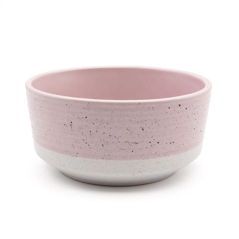 New arrival Eco-friendly two colors mat glazed stoneware dinnerware sets for cheap sale restaurant pink white ceramic dinner set
