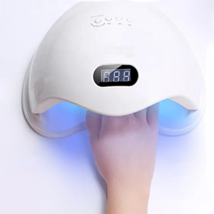 Sun 50 72w Uv Led Nail Lamp With Sensor Lcd Display Curing Nail Gel Polish Manicure Tool 36 Lamp beads Smart Nail Dryer