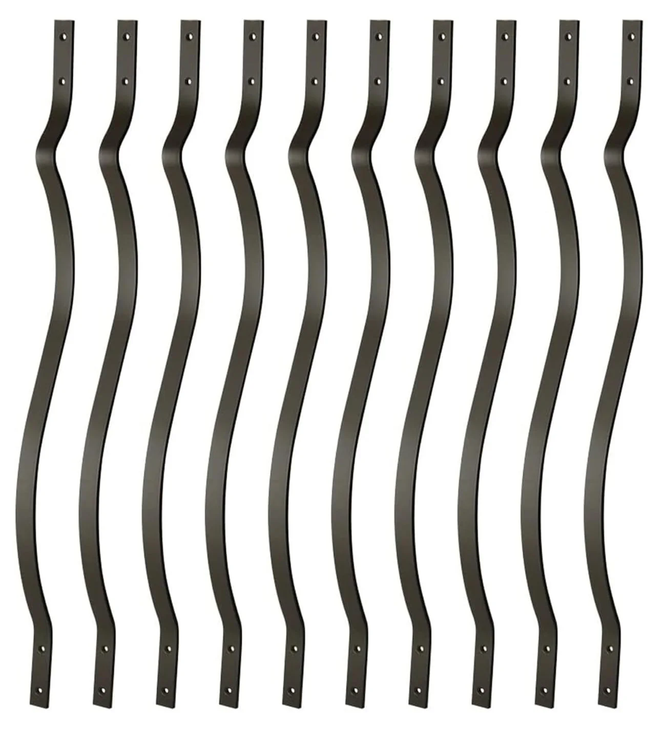 Decorative Metal Deck Balusters for Outdoor Railing Fence Outdoor Garden Matte Black Iron Spindles Deck Railing iron balusters