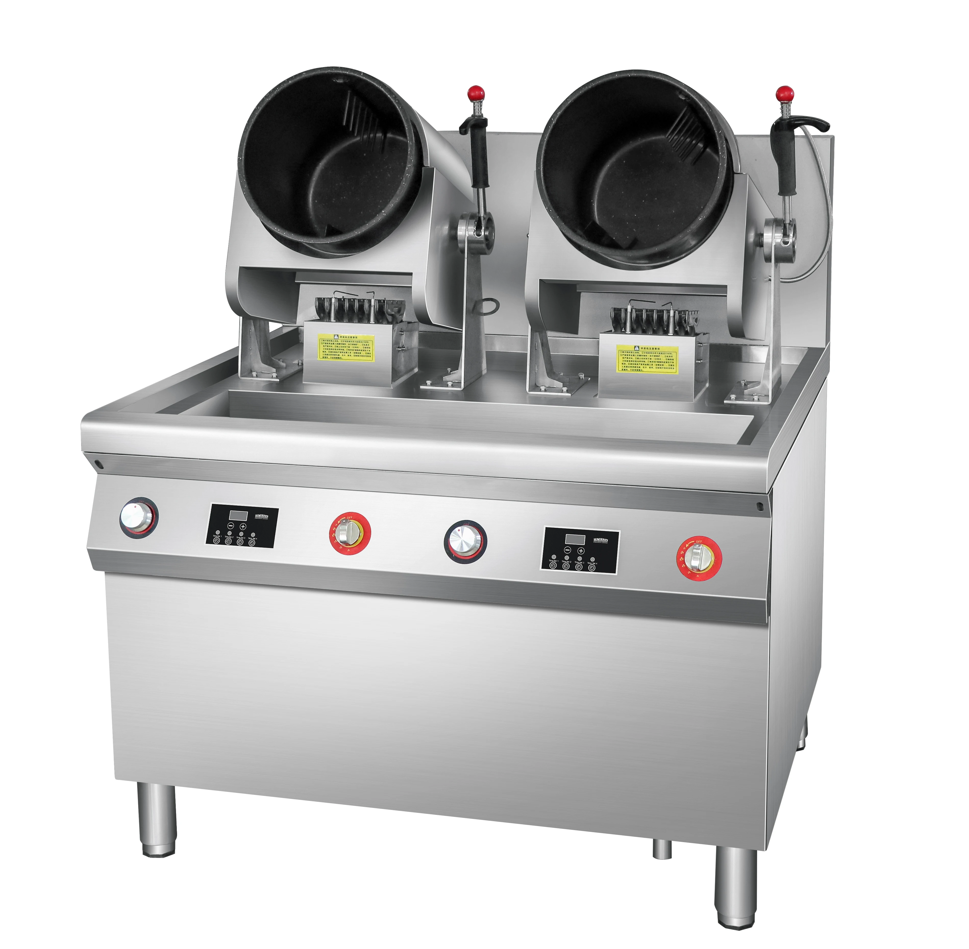 Semikron Dual Heads Single Head LNG LPG 110V/ 220V Automated Cooking Equipment Automatic Cooking Robot Gas Kitchen Machines