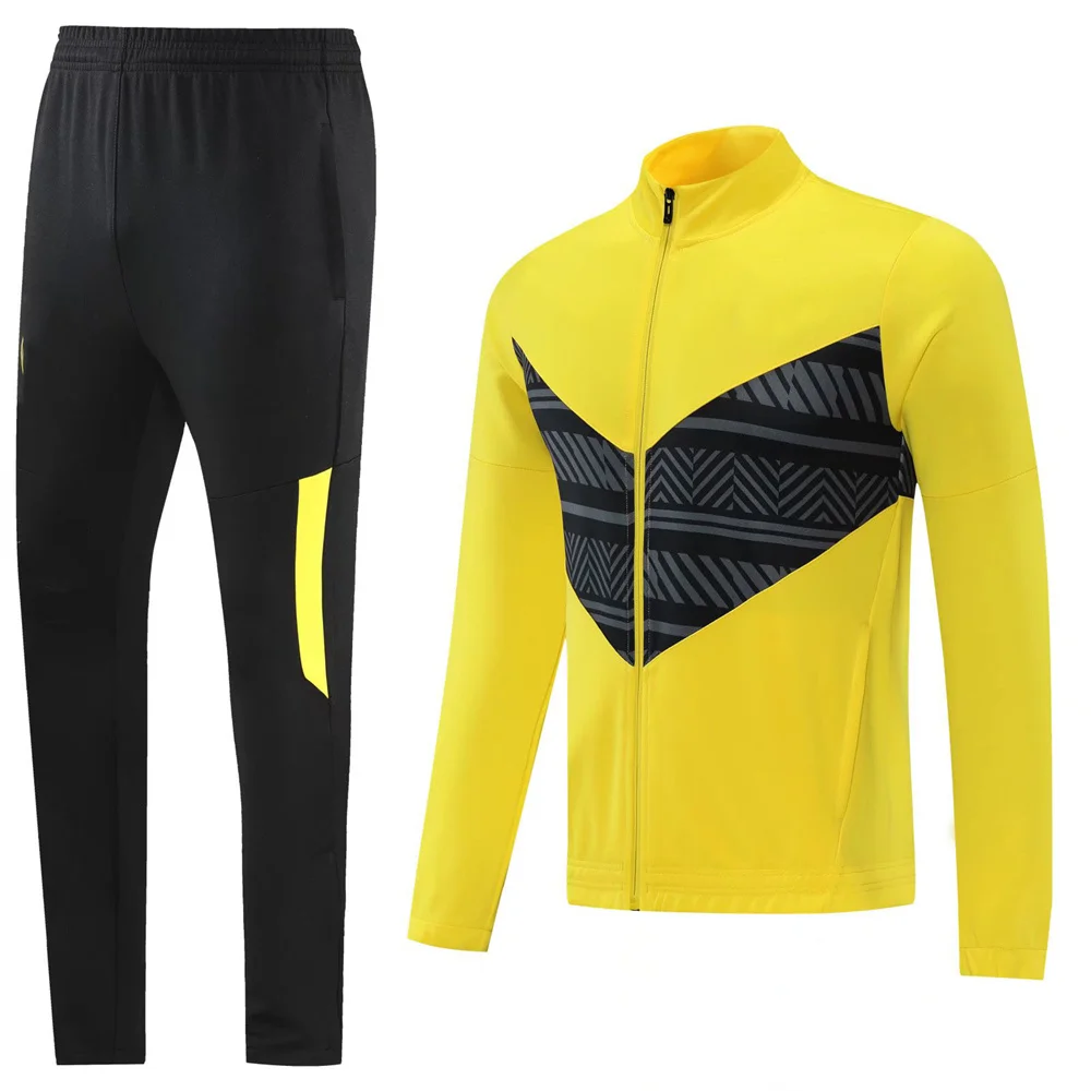 Wholesale price high quality soccer tracksuits for men team soccer jacket on sale