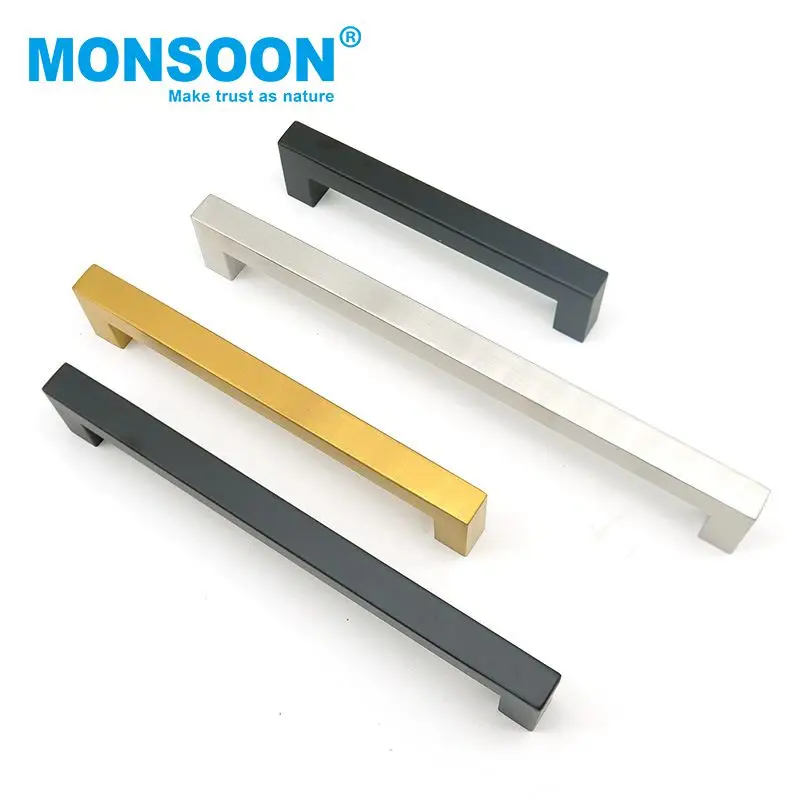 furniture fitting wardrobe drawer knobs bedroom Cupboard Door handles stainless steel t bar handle for Cabinet Kitchen Door