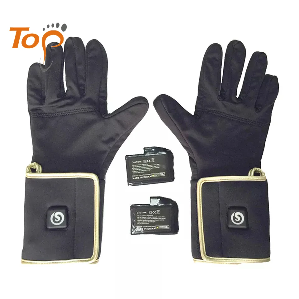 Comfortable Warm Winter Rechargeable Lithium Battery Electric Heated motorcycle Ski working Liner Gloves