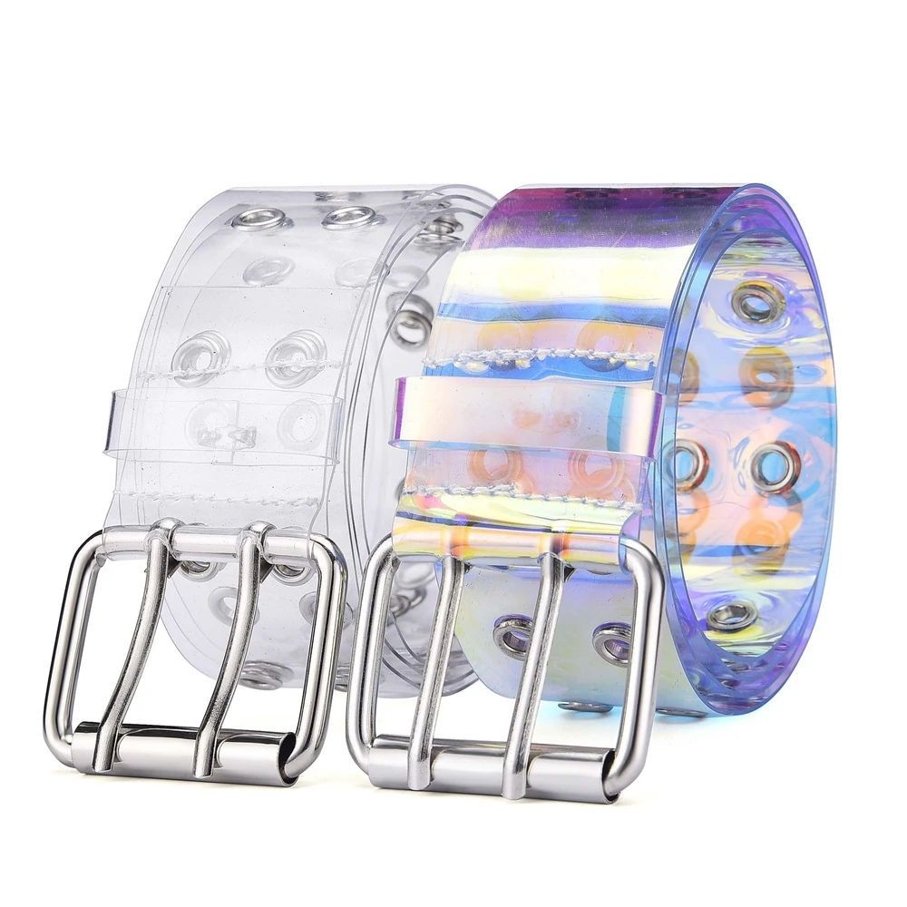 Women Waist Resin Transparent Long Dress Belt Heart Pin Buckle Cinturon Mujer Cinturone Para Hombre Leather Strap 154