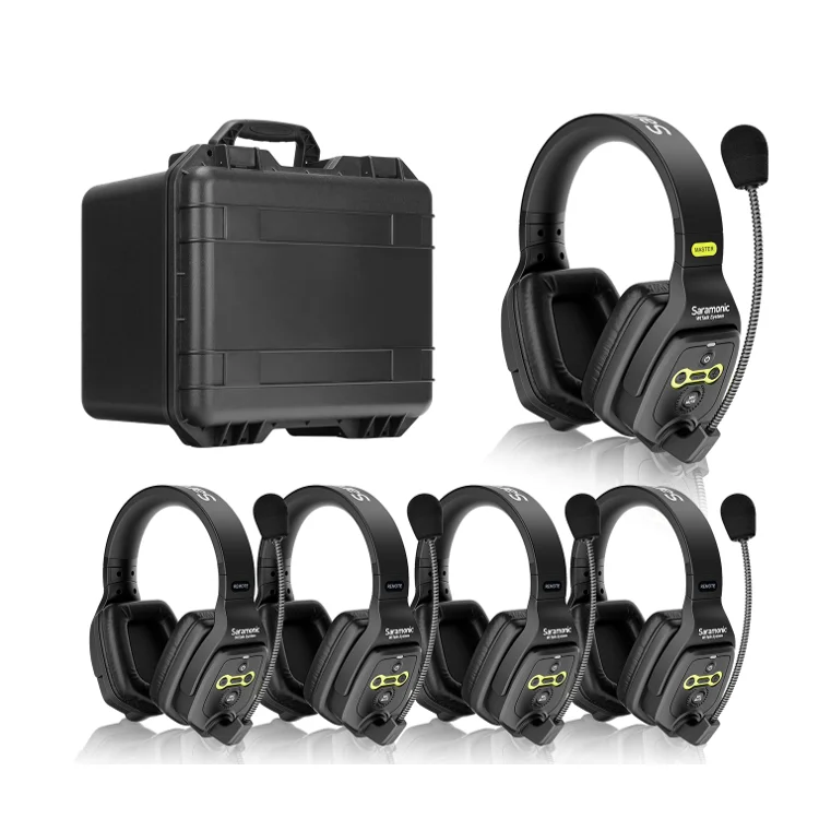 Saramonic WiTalk WT5D 1312ft 1 Master 4 Удаленная гарнитура для киносъемки, спортивных мероприятий, полнодуплексный беспроводной домофон на 5 человек