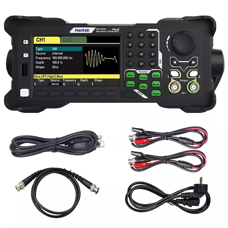 Hantek Digital HDG3000C Series для генератора сигналов Arb 3CH измеритель частоты
