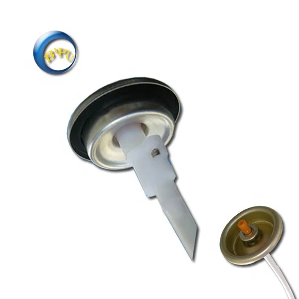 factory price 360 degree aerosol spray valves for lubricant aerosol cans BYU GROUP