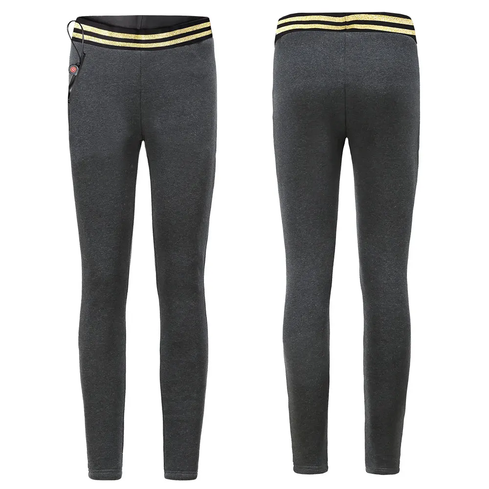 Heating Clothe Outdoor Warm Necessities 6 Zones Areas USB Rechargeable Intelligent Heating Heated Leggings For Women