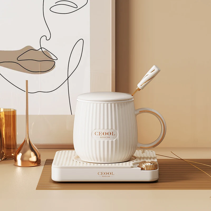 Ceool 45 55 65 градусов кофейная кружка теплая подставка для напитков и кофе умная керамическая подогреватель